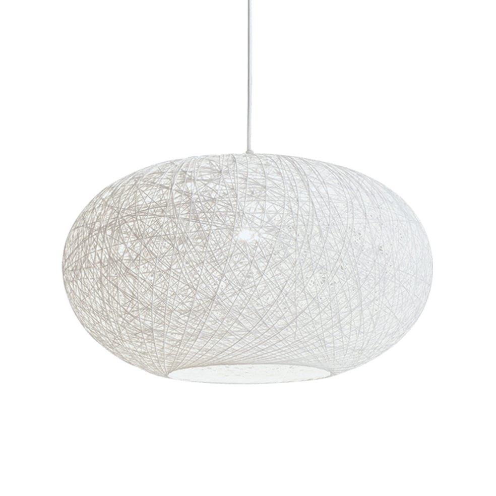 The Lighting Club Pendant White Twine Pendant Light Large PEN768 WHITE 6007226076356