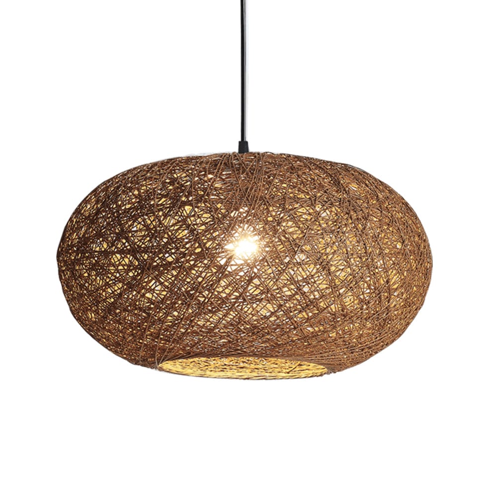 The Lighting Club Pendant Brown Twine Pendant Light Large PEN770 BROWN 6007226076370