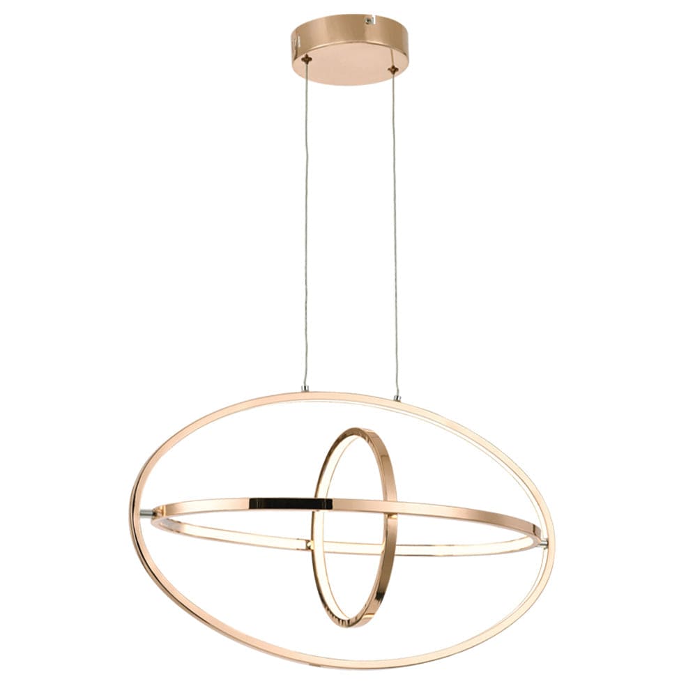 The Lighting Club Chandeliers Oval Orbit Chandelier Gold LED PEN796 GOLD 6007226080438