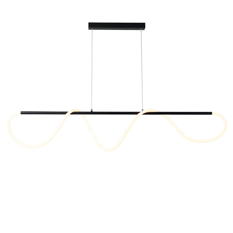 The Lighting Club Chandelier Noodle Black with Flex LED Pendant Light with remote control PEN815 MATT BLACK 6007226082135