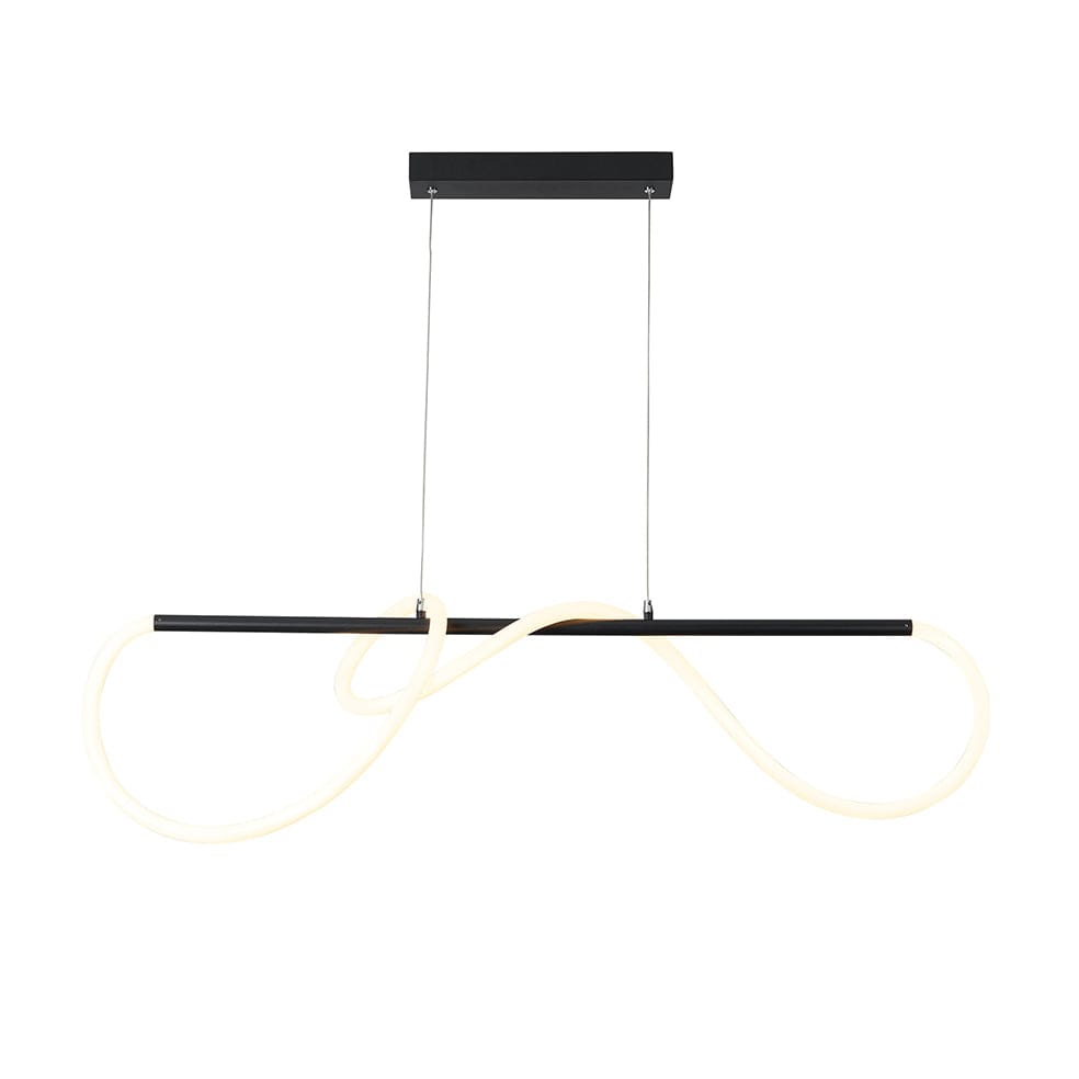 The Lighting Club Chandelier Small Noodle Black with Flex LED Pendant Light 2 Sizes PEN816 MATT BLACK 6007226082142