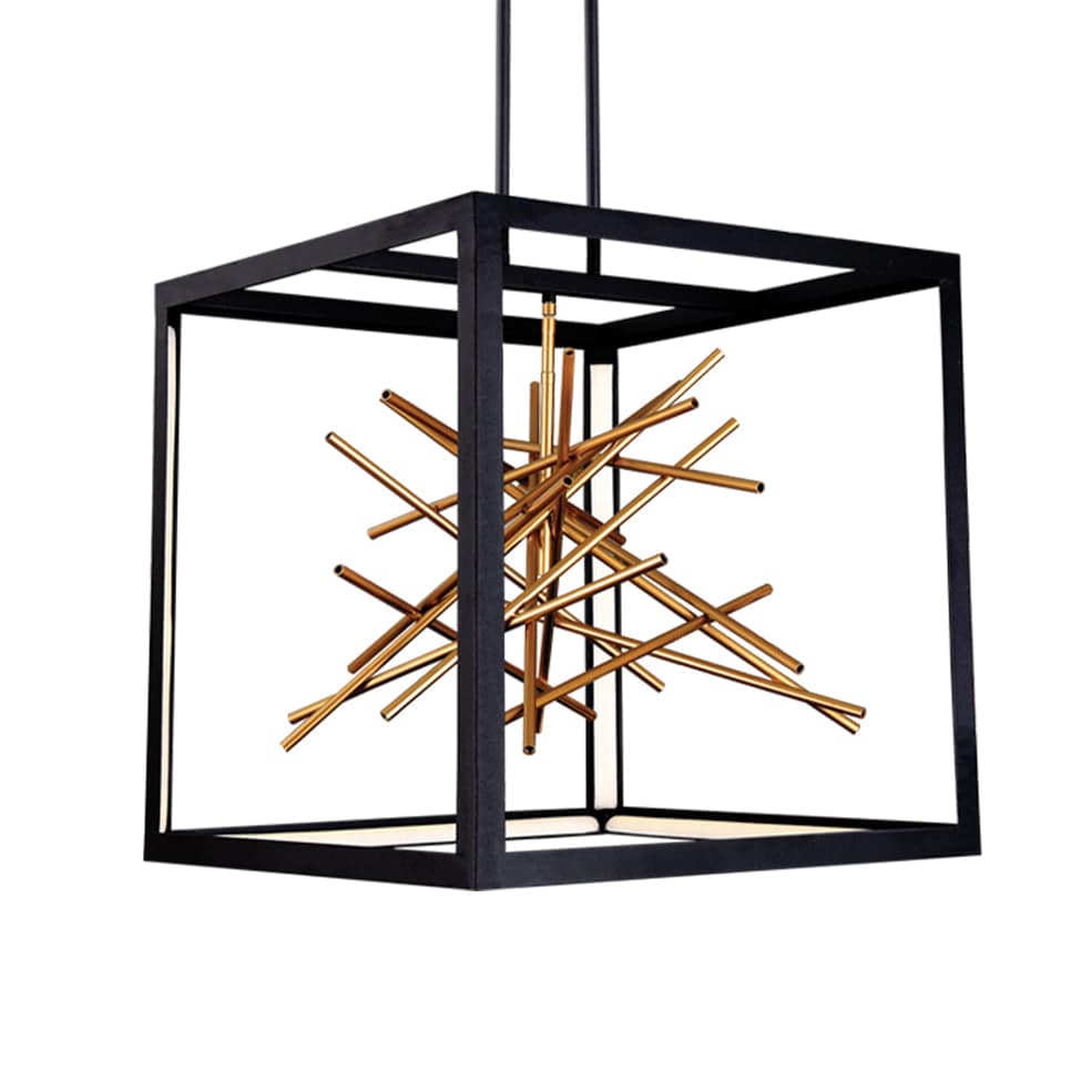 The Lighting Club Pendant Stellar Metal Pendant Light | Black and Gold PEN817 BLACK 6007226082579