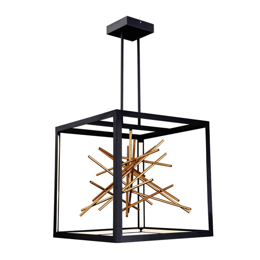 The Lighting Club Pendant Stellar Metal Pendant Light | Black and Gold PEN817 BLACK 6007226082579