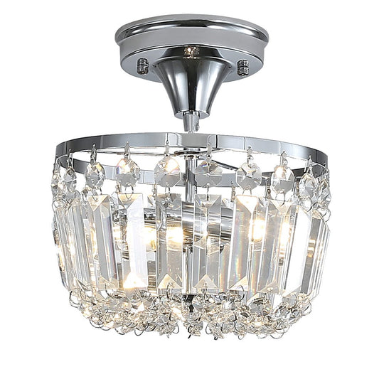 The Lighting Club Chrome Clara Crystal Light | Chrome or Gold PEN829 CHROME
