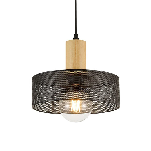 The Lighting Club Pendant Anthea Pendant Light | Black and Natural PEN837 BLACK 6007226082999