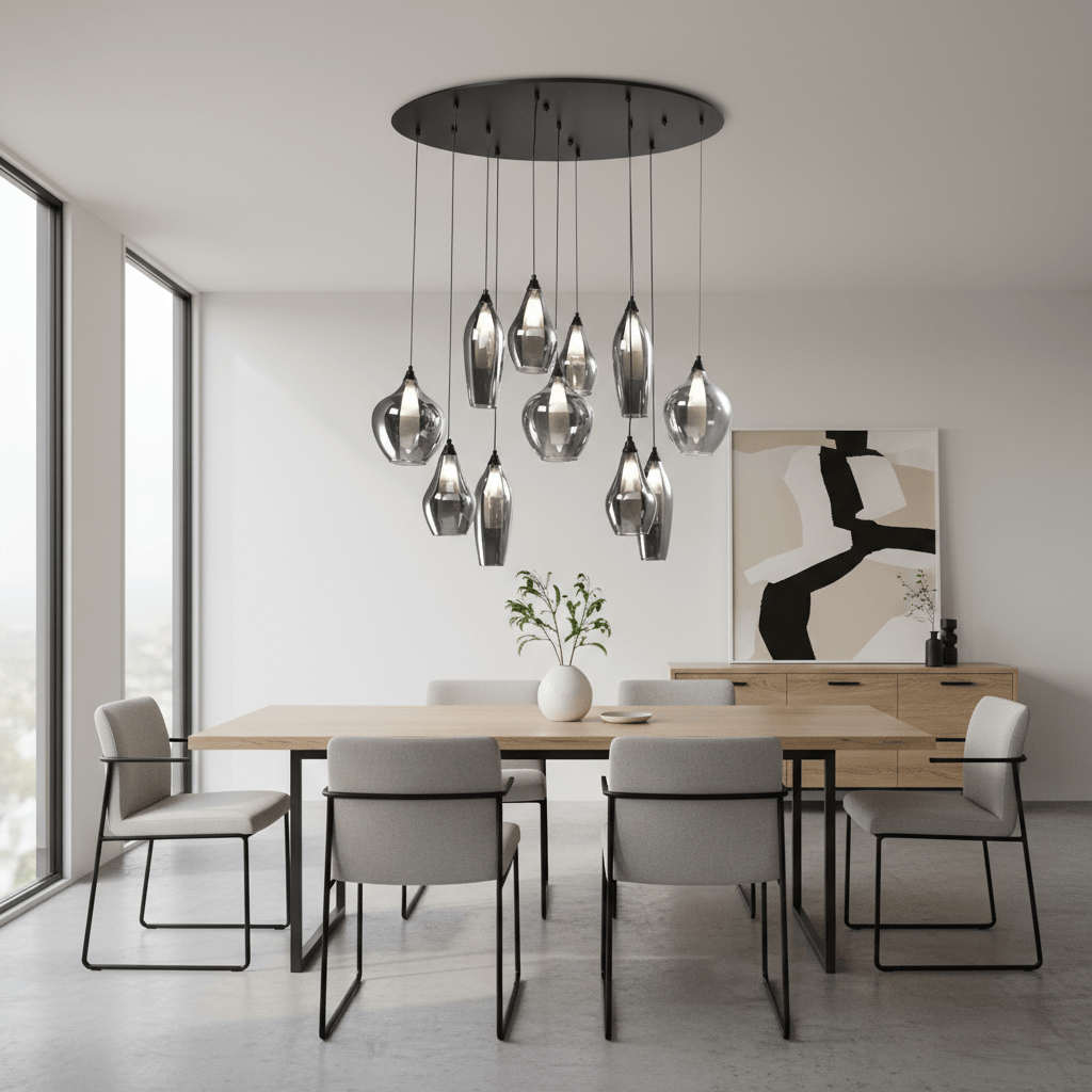The Lighting Club Chandelier Galaxies 11 Light Chandelier Smokey Glass PEN847/11 SMOKE 6007226083880