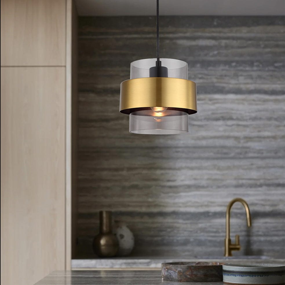 The Lighting Club Pendant Chloe Pendant Light | Gold and Smoke PEN856 GOLD 6007226084597