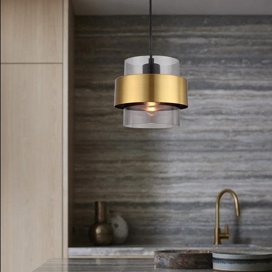 The Lighting Club Pendant Chloe Pendant Light | Gold and Smoke PEN856 GOLD 6007226084597