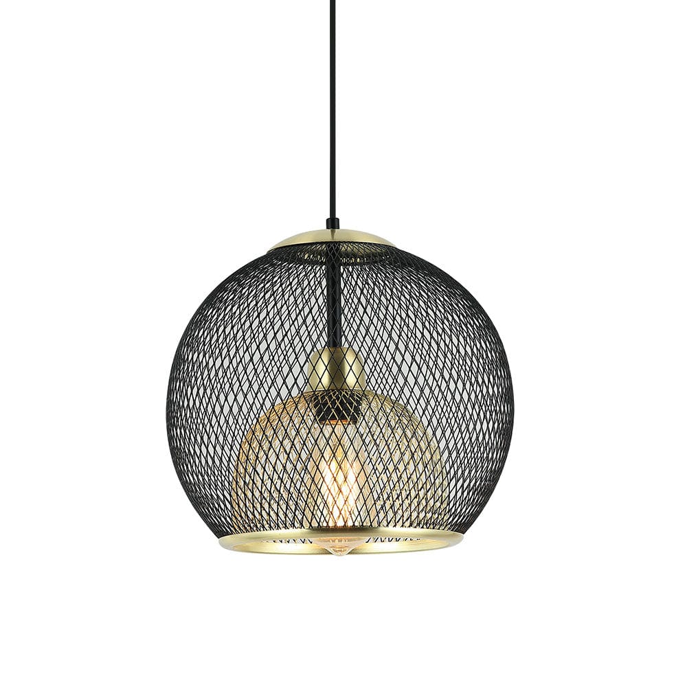 The Lighting Club Pendant Mikasa Pendant Light | Black and Gold PEN861 BLACK 6007226084733
