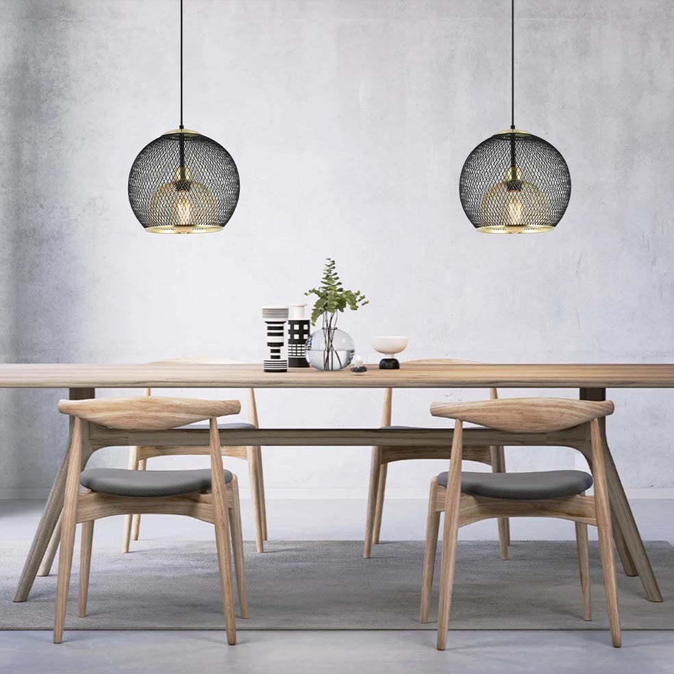The Lighting Club Pendant Mikasa Pendant Light | Black and Gold PEN861 BLACK 6007226084733