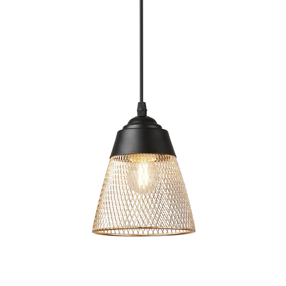 The Lighting Club Pendant Zanthe Pendant Light | Black and Gold PEN863 BK/GOLD 6007226085044