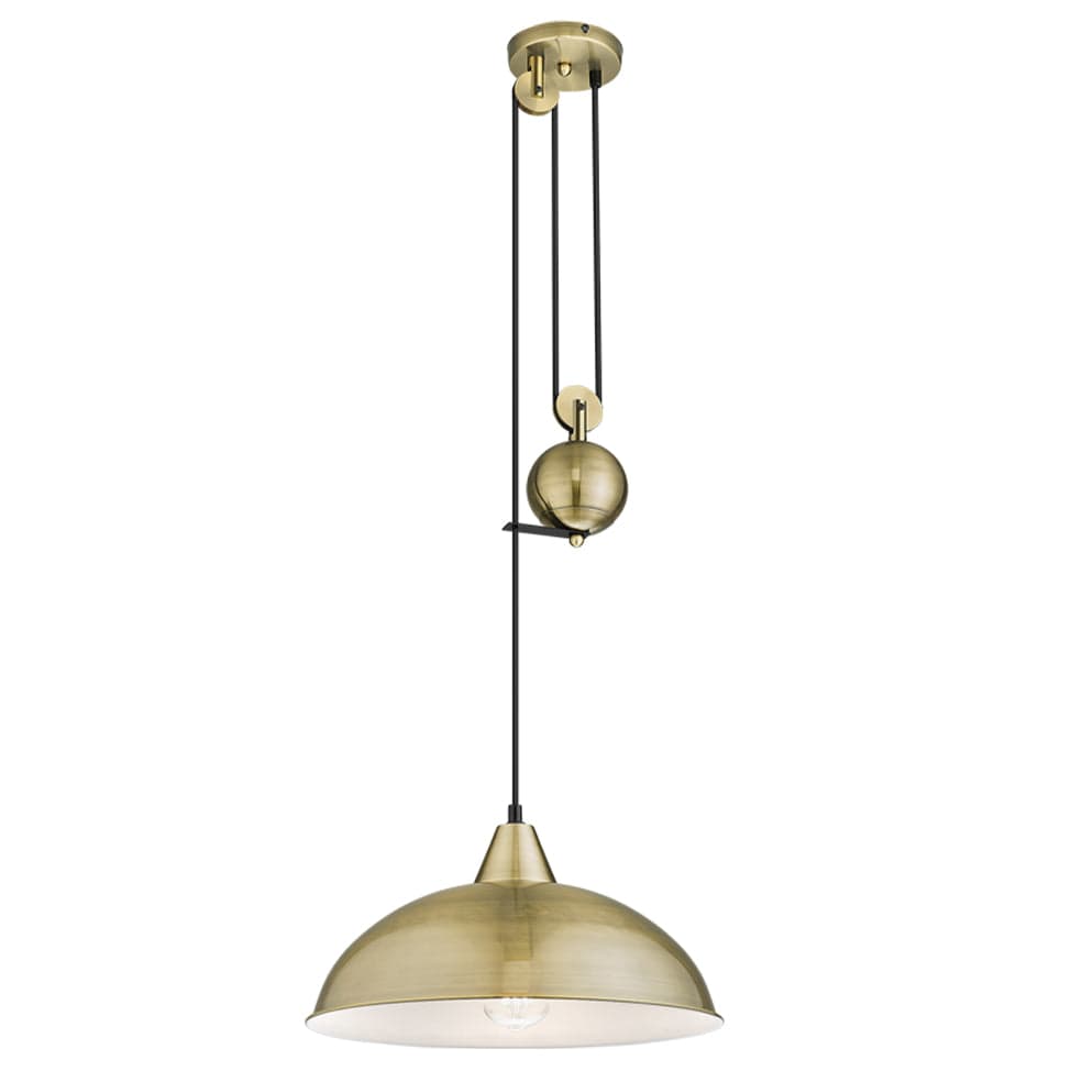 The Lighting Club Pendant Antique Boyd Metal Pendant Light | Black or Antique PEN870 ANTIQUE 6007226085495