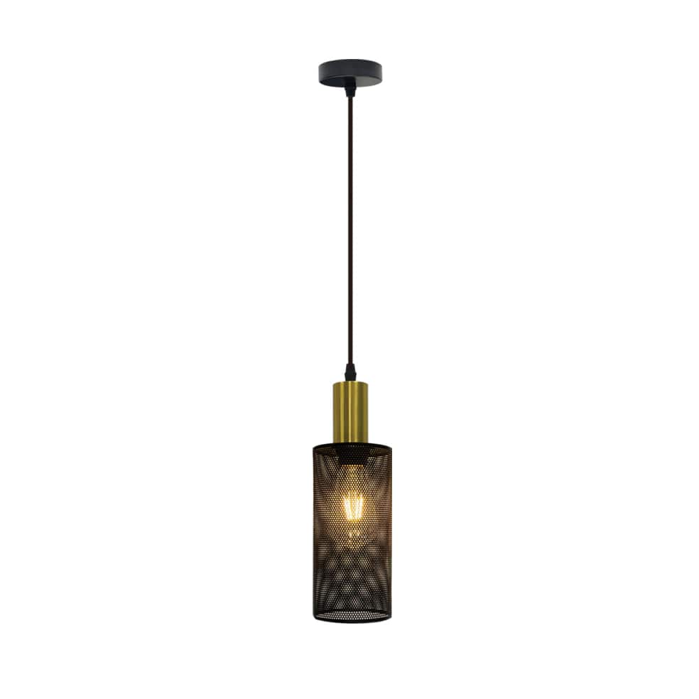 The Lighting Club Pendant Karena Metal Pendant Light PEN873/1 BK/GD 6007226085655