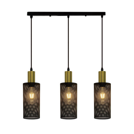 The Lighting Club Pendant Karena Metal Trio Pendant Light PEN874/3 BK/GD 6007226085662