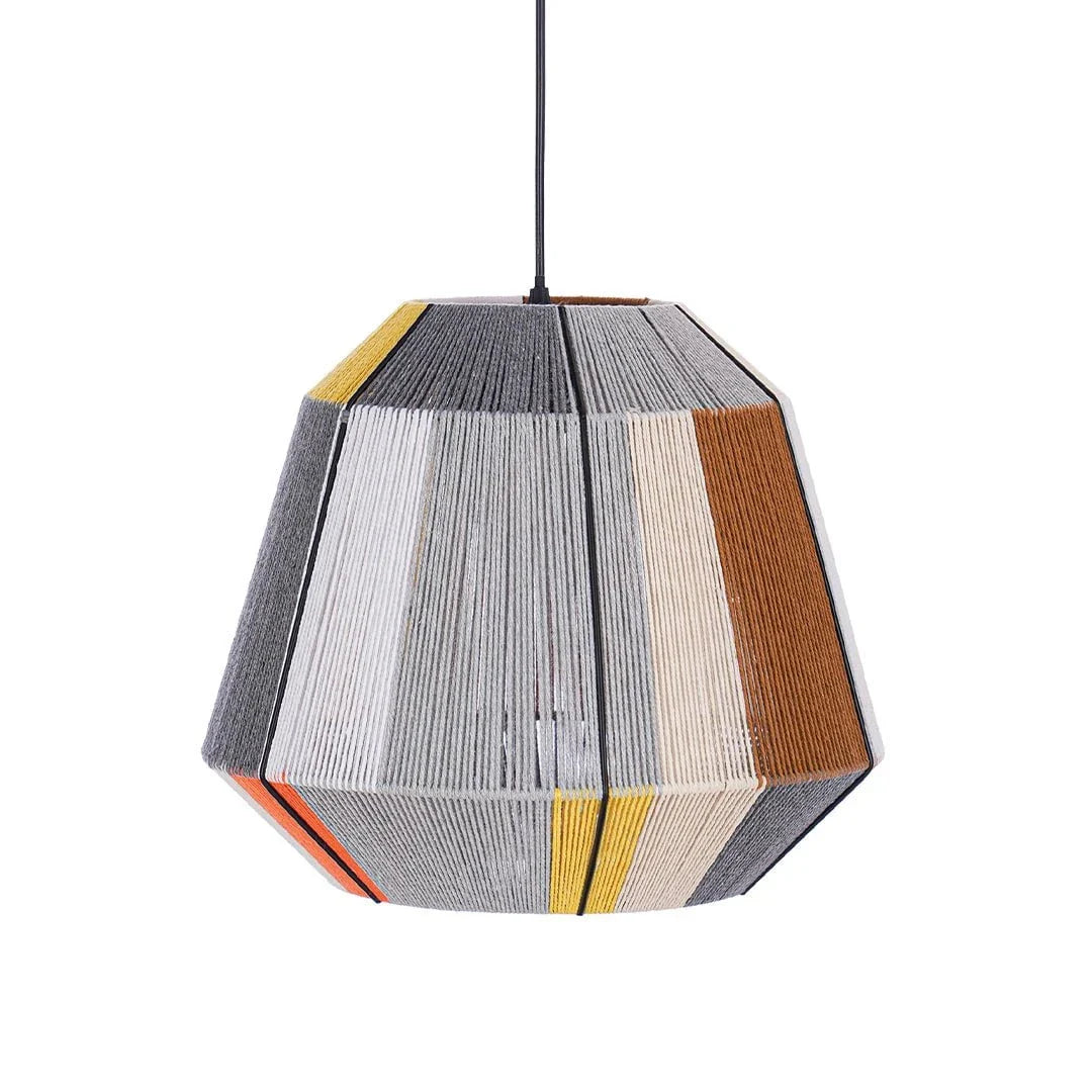 The Lighting Club pendant light African Woven Pendant Light – Iron & Cotton String PEN881 AFRICAN 6007226088908