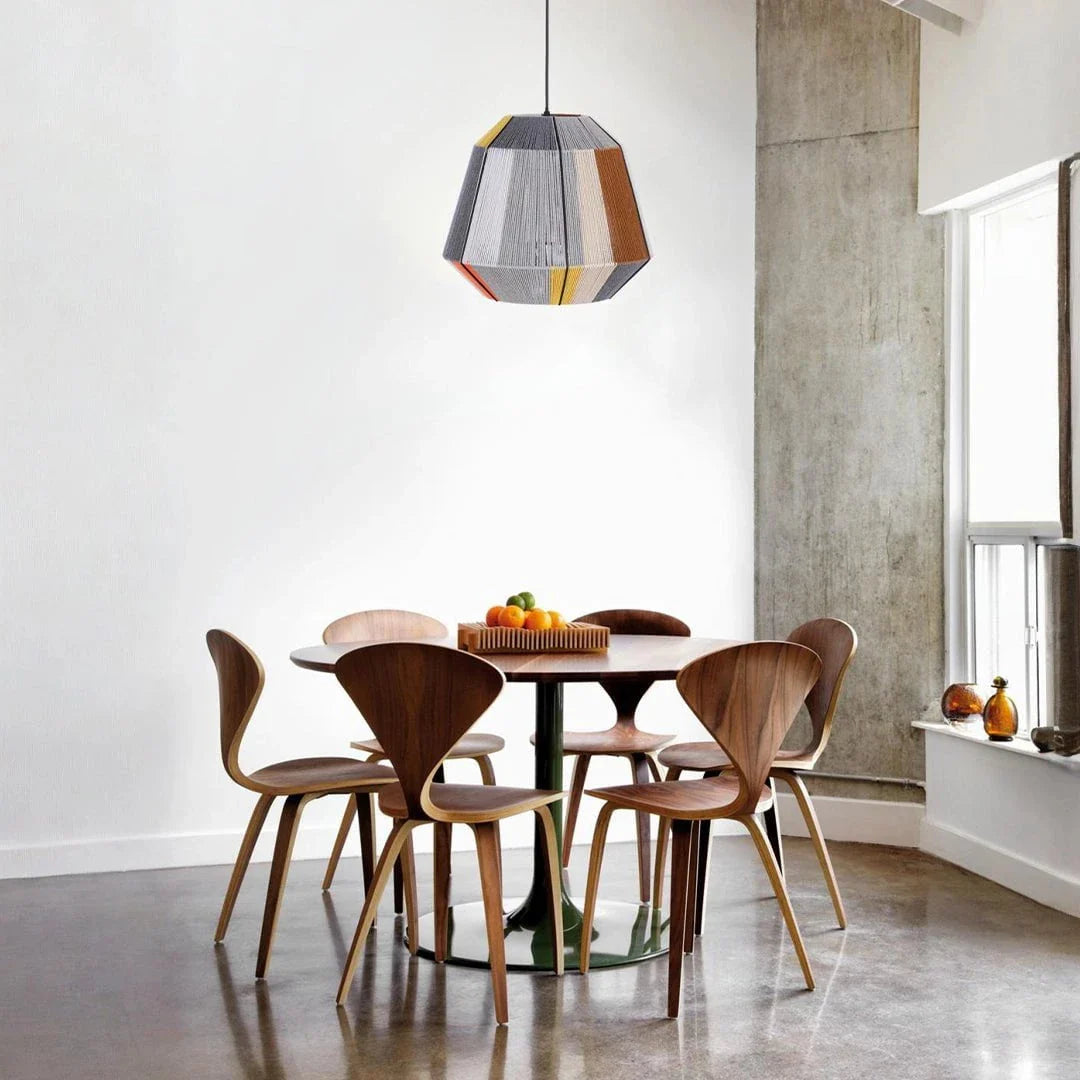 The Lighting Club pendant light African Woven Pendant Light – Iron & Cotton String PEN881 AFRICAN 6007226088908