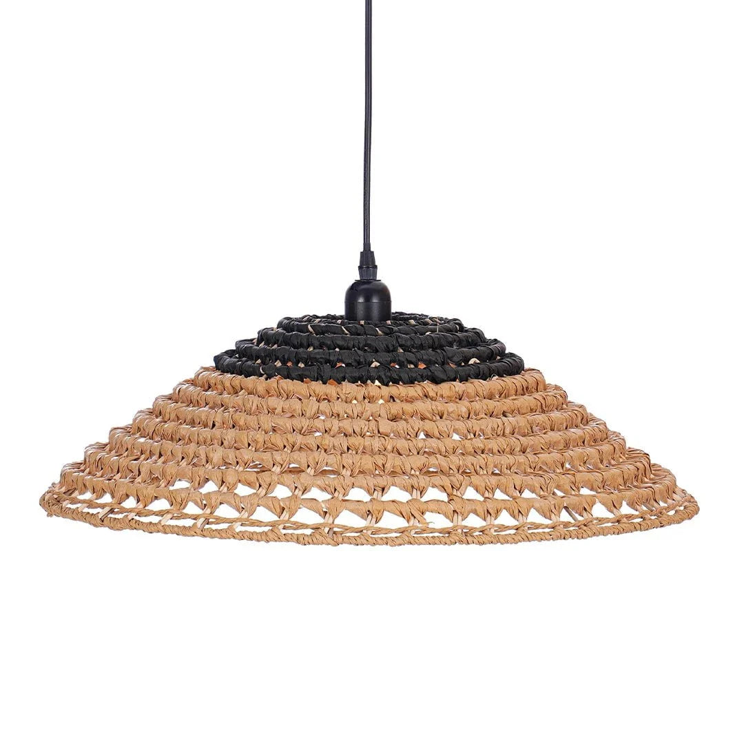 The Lighting Club pendant light Havana Two - Tone Woven Pendant Light PEN882 NATURAL 6007226088915