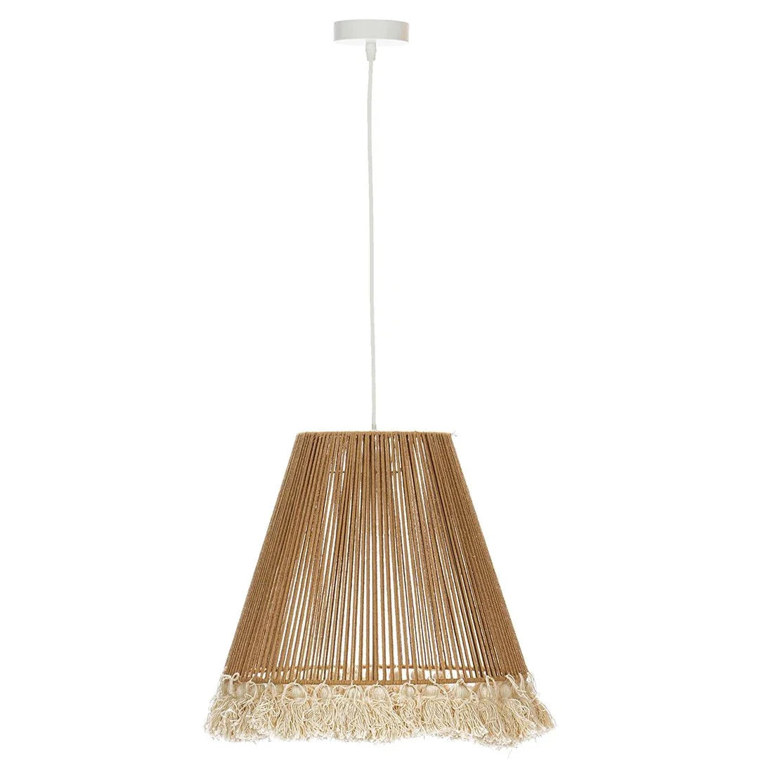 The Lighting Club pendant light Marrakesh Tasseled Pendant Light PEN883 NATURAL 6007226088922