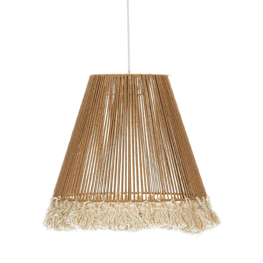 The Lighting Club pendant light Marrakesh Tasseled Pendant Light PEN883 NATURAL 6007226088922
