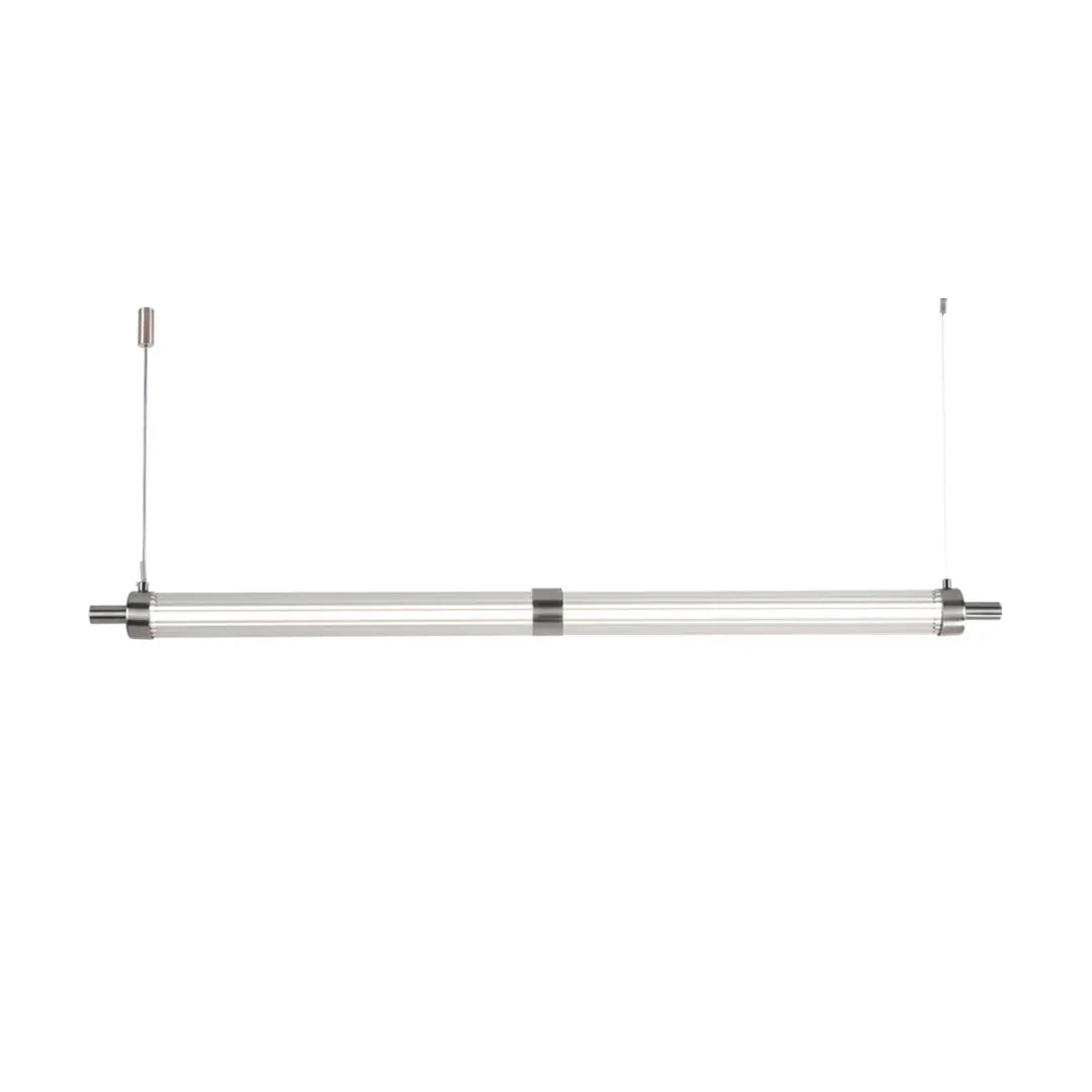 The Lighting Club pendant light Satin Chrome Linear LED Pendant Light - Modern Bar Suspension PEN895 SATIN 6007226089974