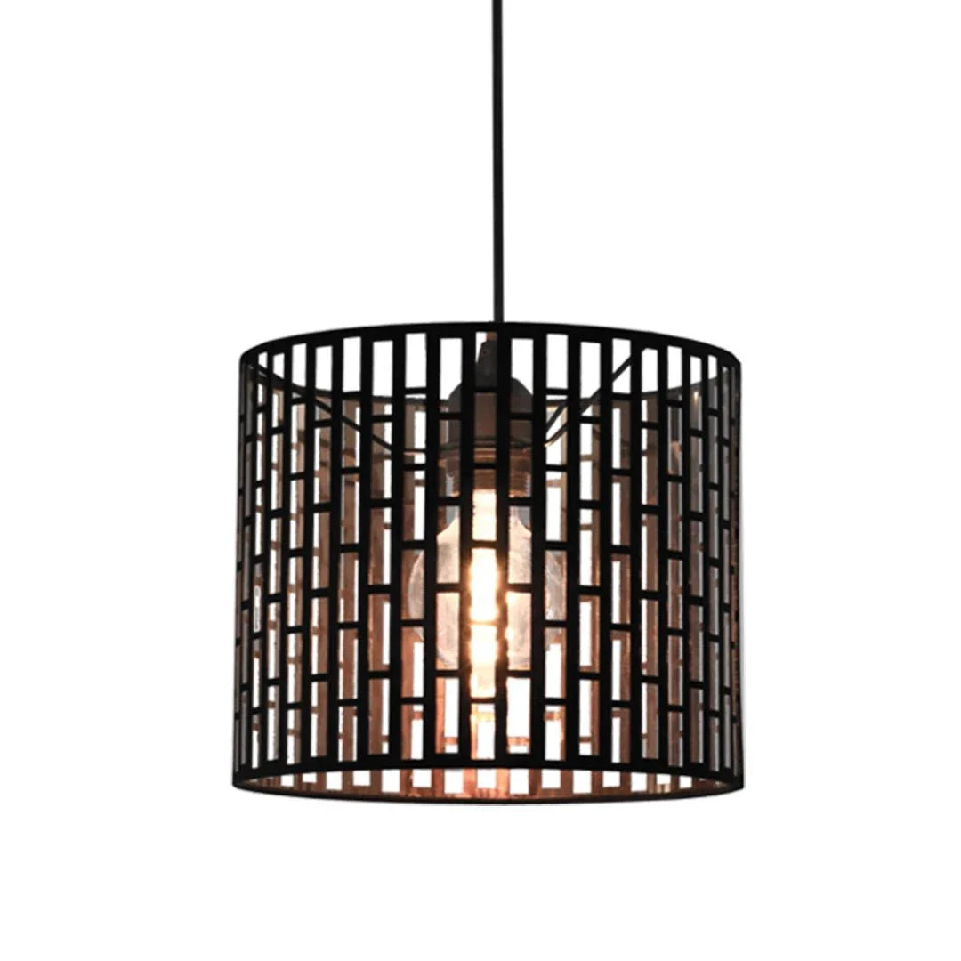 The Lighting Club pendant light Large Warhol Black and Gold Cage Pendant Light - Small | Large PEN898 BLACK 6007226090031