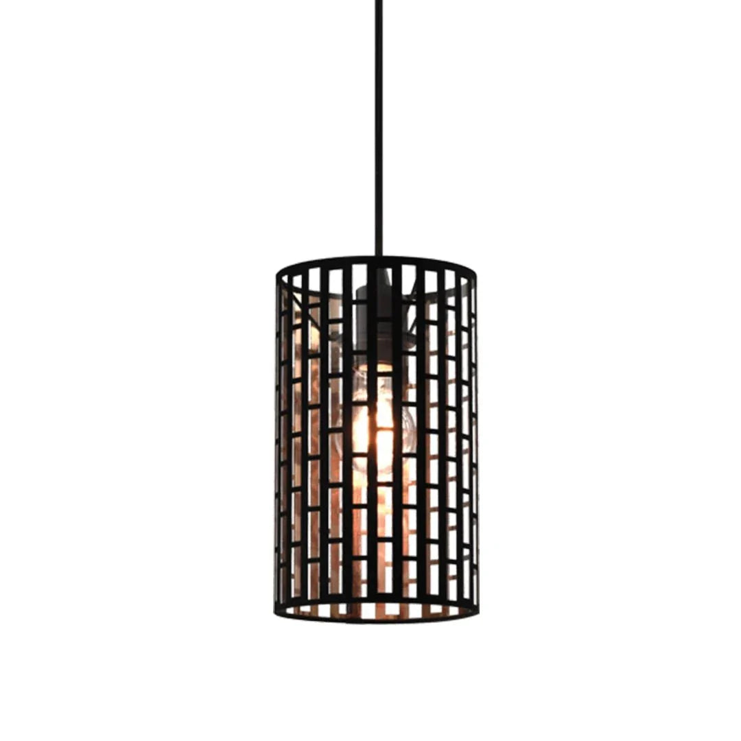 The Lighting Club pendant light Small Warhol Black and Gold Cage Pendant Light - Small | Large PEN899 BLACK 6007226090048