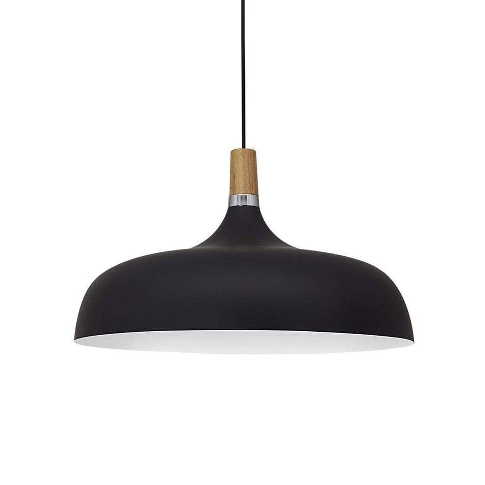 The Lighting Club Pendant Black & Wood Contemporary Pendant Light PEN912 BLACK 6007226061123