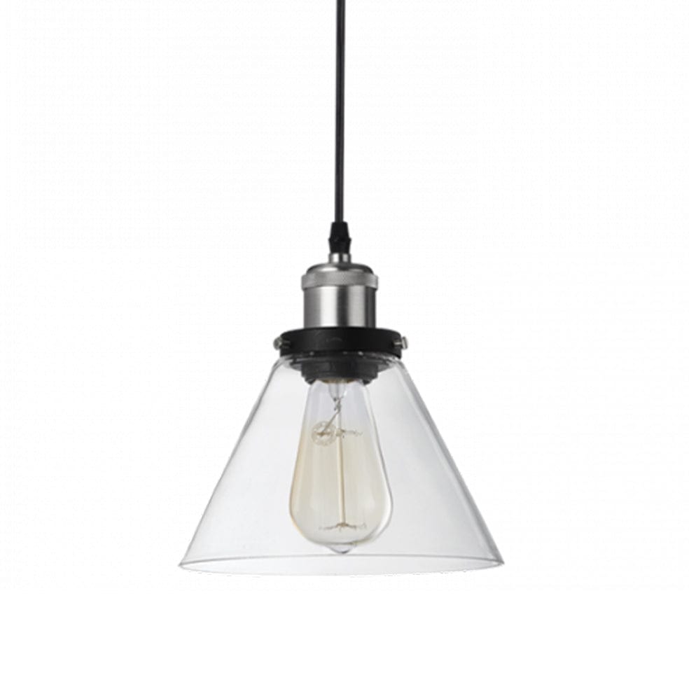 The Lighting Club Pendant Lights Sarah Metal and Glass Pendant Light PEN922 SATIN 6007226063592