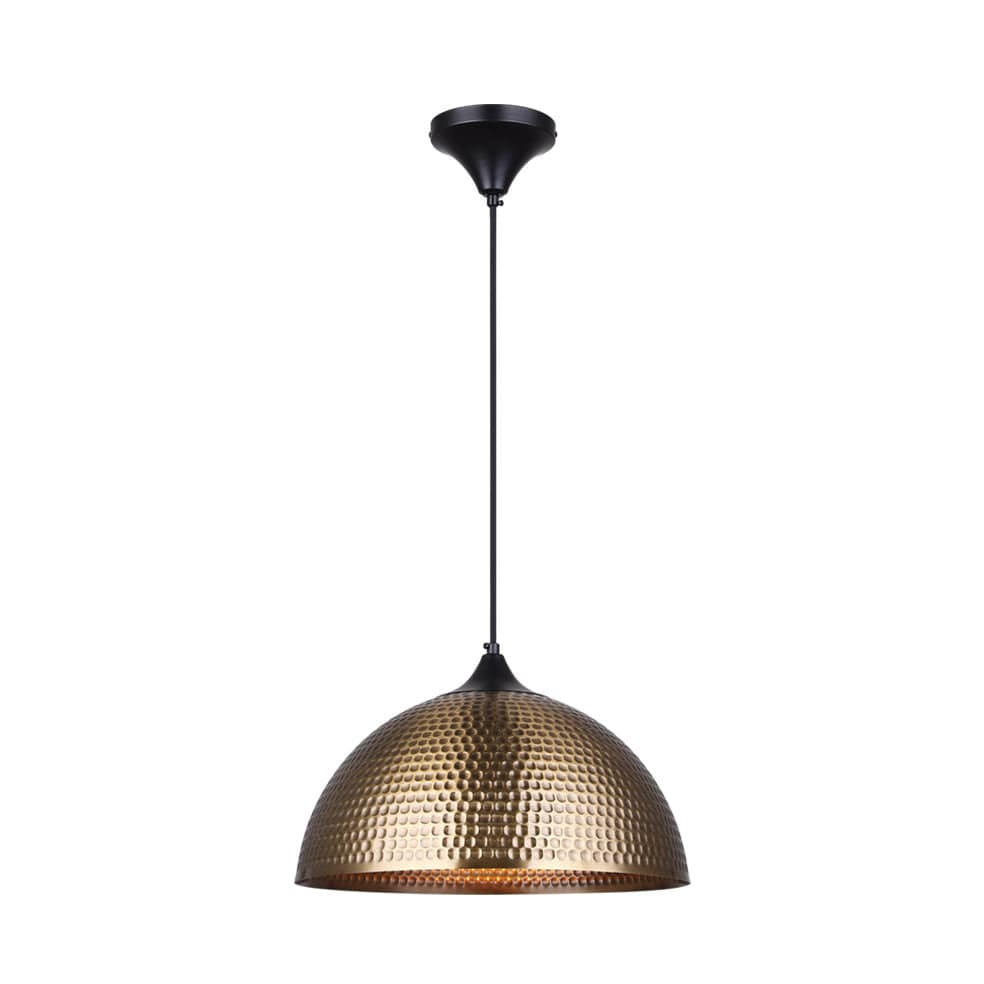 The Lighting Club Pendant Lights Rin Metal Dome Pendant Light PEN935 BK/AQ 6007226087321