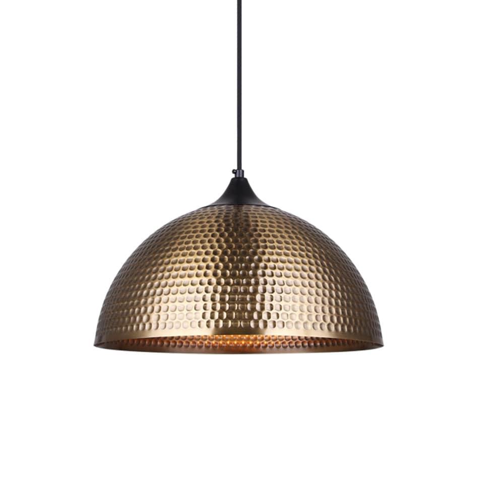 The Lighting Club Pendant Lights Rin Metal Dome Pendant Light PEN935 BK/AQ 6007226087321