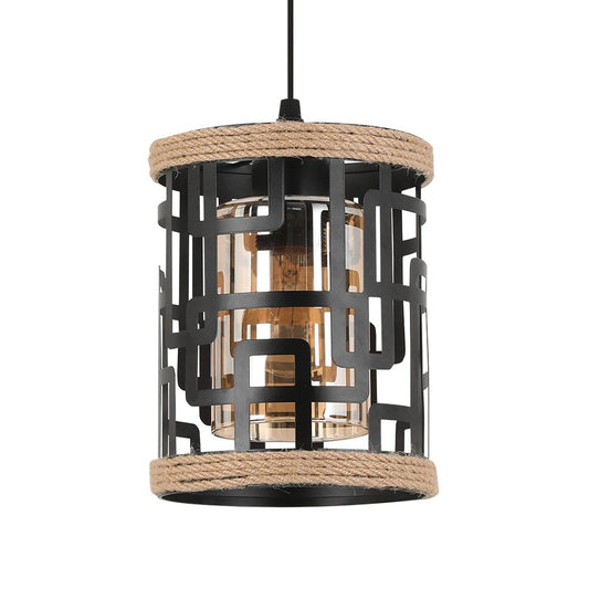 The Lighting Club Pendant Lights Arabella Metal and Glass Pendant Light Black PEN938 BLACK 6007226087383