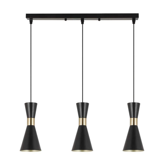 The Lighting Club Pendant Lights Larissa Metal Trio Pendant Light Black PEN941/3 BLACK 6007226087413