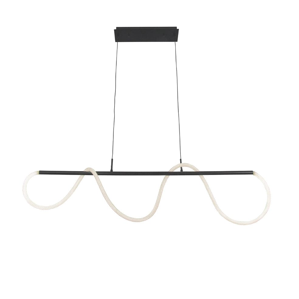 The Lighting Club Pendant Lights Whirl Horizontal Metal LED Pendant Light Black PEN950 LED 6007226087505