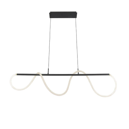 The Lighting Club Pendant Lights Whirl Horizontal Metal LED Pendant Light Black PEN950 LED 6007226087505