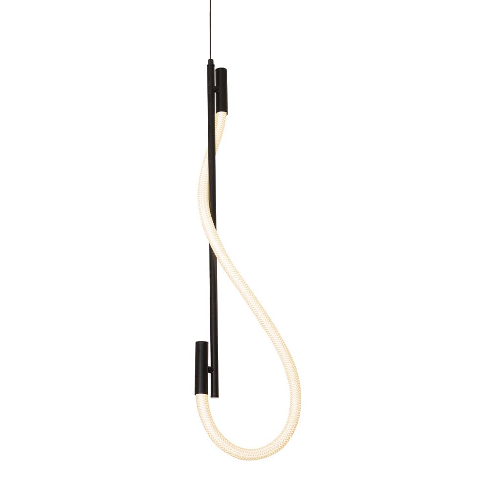 The Lighting Club Pendant Lights Whirl Vertical Metal LED Pendant Light Black PEN951 LED 6007226087512