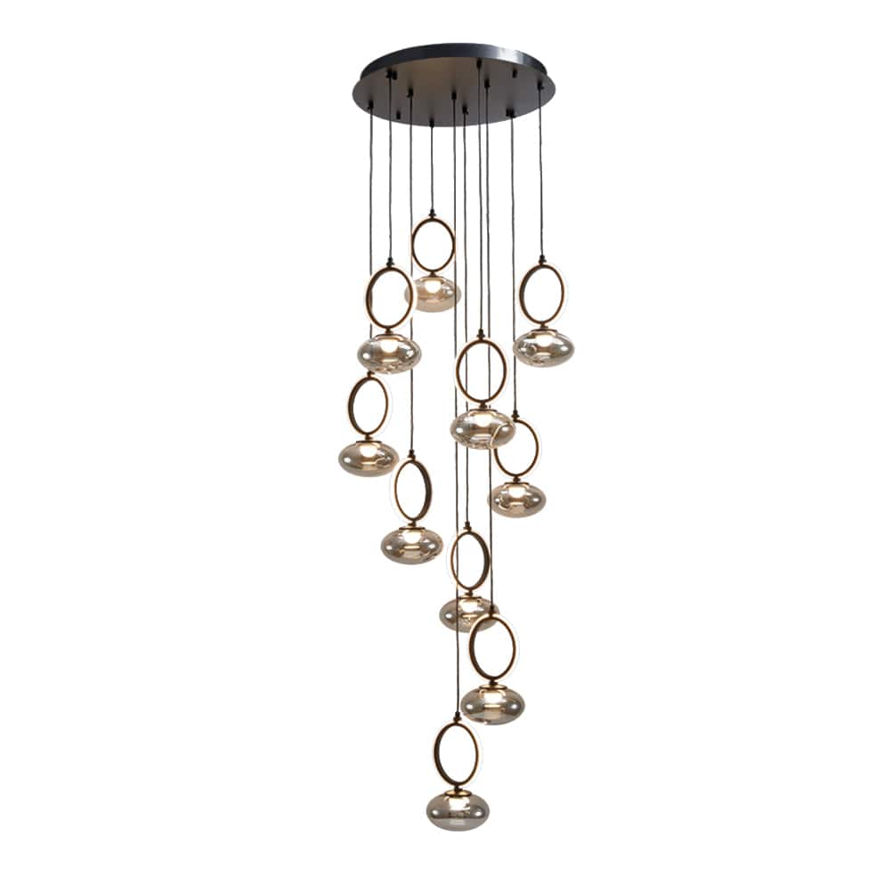 The Lighting Club Chandelier Zion LED Glass Chandelier Light Medium PEN953/10 CCT 6007226087710