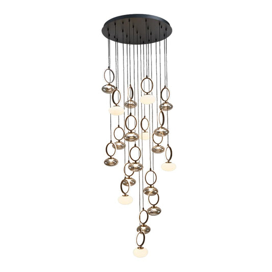 The Lighting Club Chandelier Zion LED Glass Chandelier Light Large PEN954/19 CCT 6007226087727