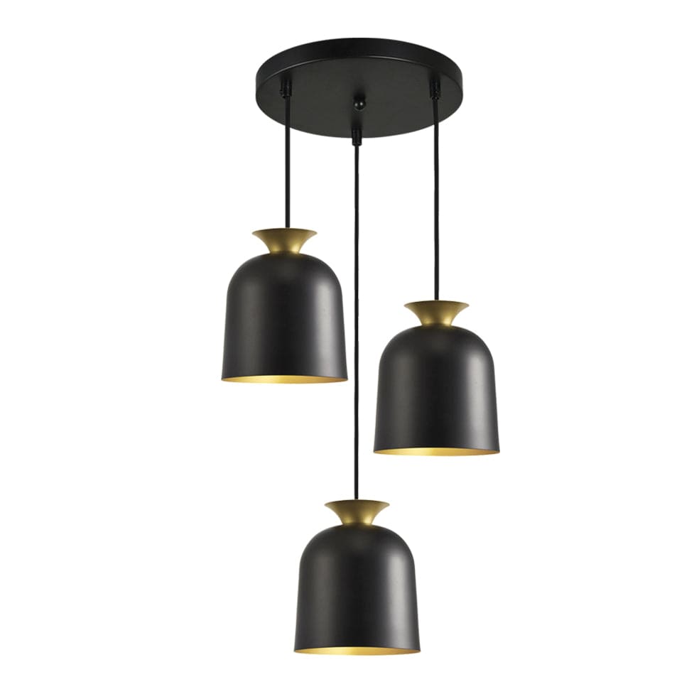 The Lighting Club Pendant Lights Arabella Metal Trio Pendant Light Black PEN962/3 BLACK 6007226087840