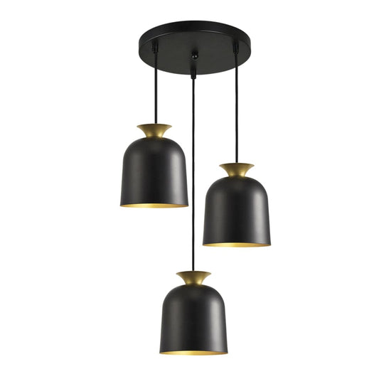 The Lighting Club Pendant Lights Arabella Metal Trio Pendant Light Black PEN962/3 BLACK 6007226087840