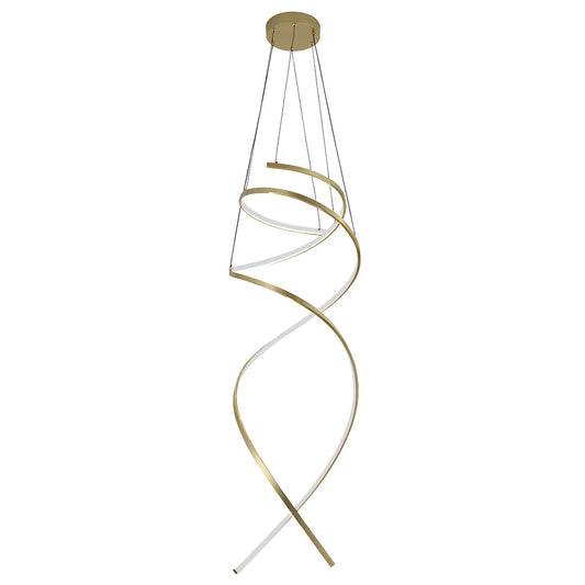 The Lighting Club pendant light Verve Orbital Metal and Acrylic LED Pendant Light PEN965 GOLD 6007226088045