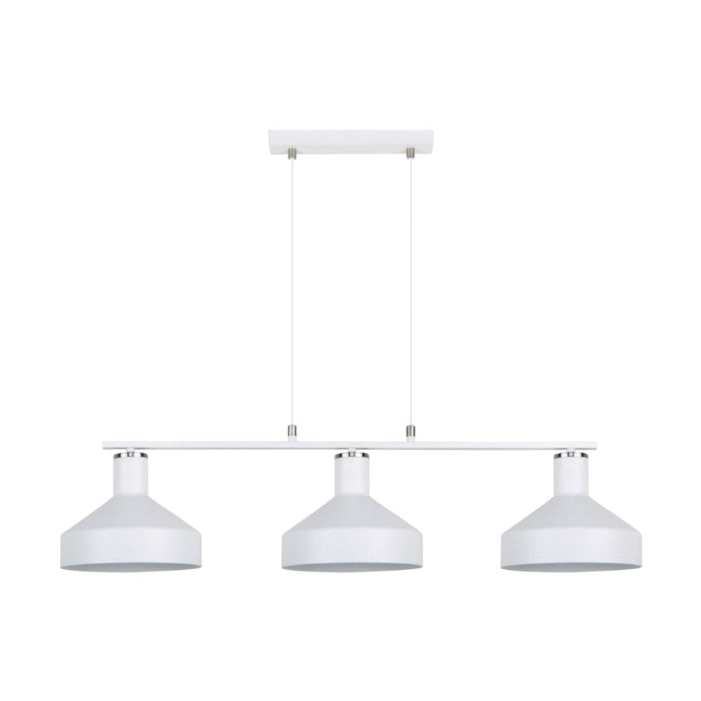 The Lighting Club Pendant Lights White Diego Metal Trio Pendant Light Black | White PEN969 WHITE 6007226088335
