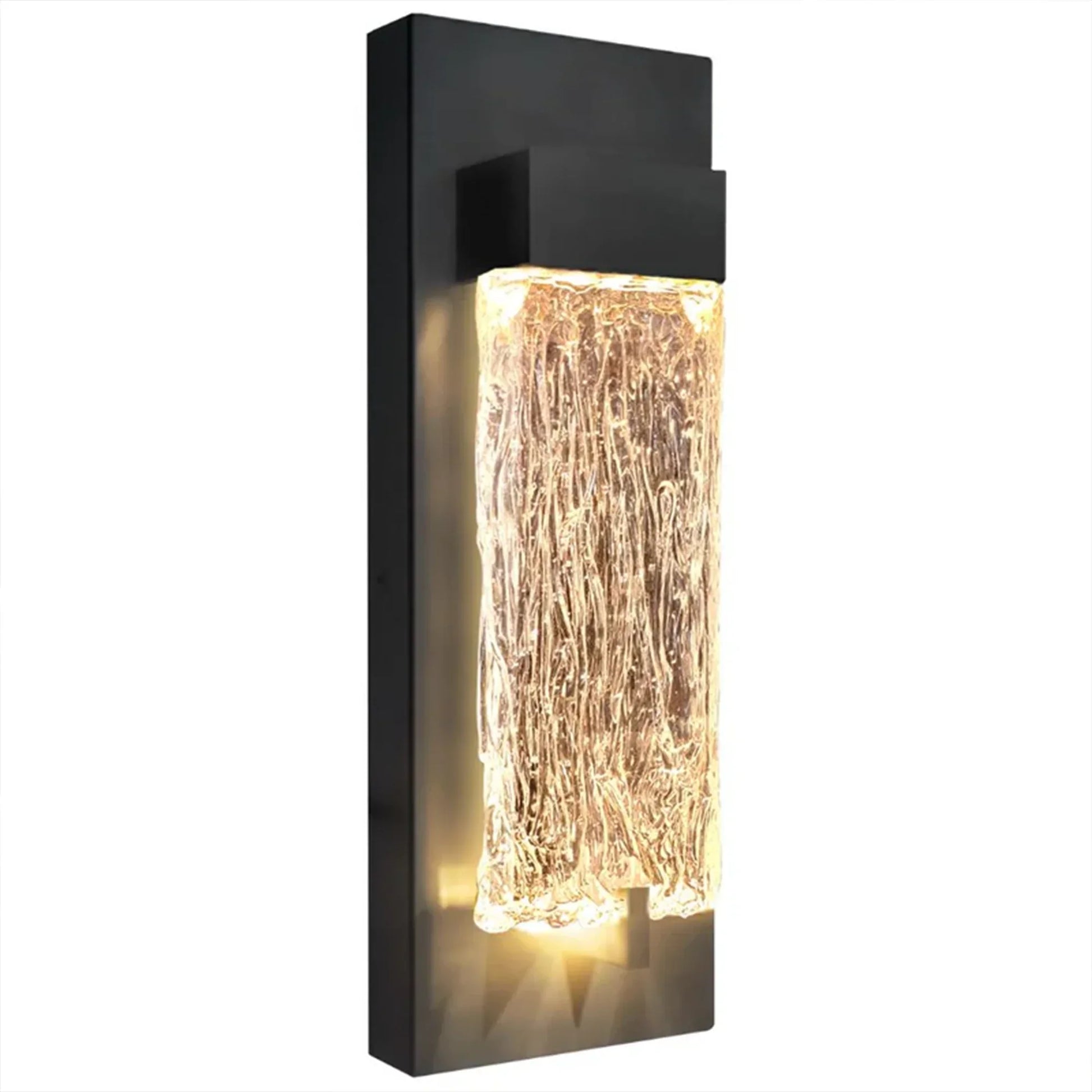 The Lighting Club Wall Light Ripple Black LED Wall Light – 12W Modern Outdoor Sconce R-LED-12/BL