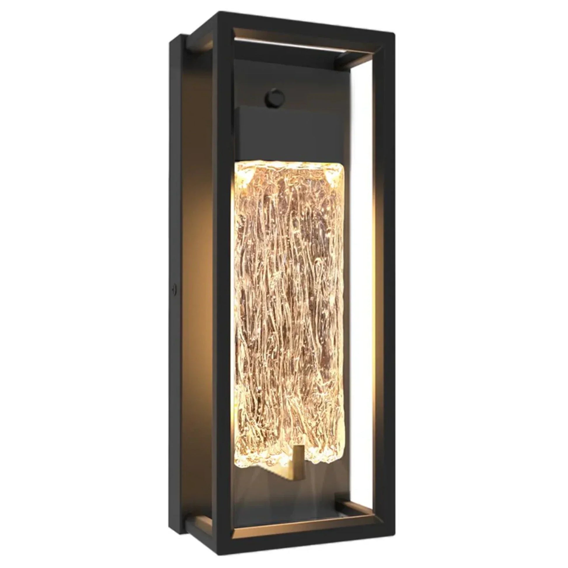The Lighting Club Wall Light Black Framed Ripple LED Wall Light – Modern Waterproof Sconce R-LED-13/BL