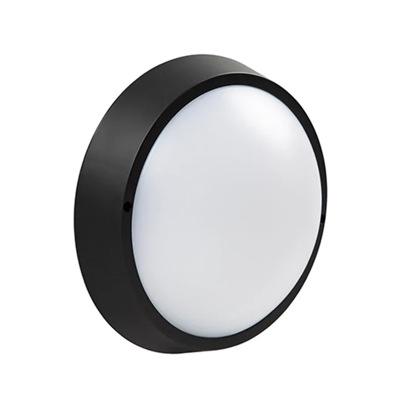 The Lighting Club Wall Light Small Atlas Round Bulkhead LED Light in Black - Large | Small RB117 6009506497097