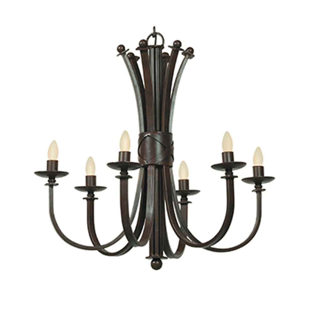 The Lighting Club Chandeliers Bali Metal 6 Chandelier Light Antique Bronze RCH61 6009513024644