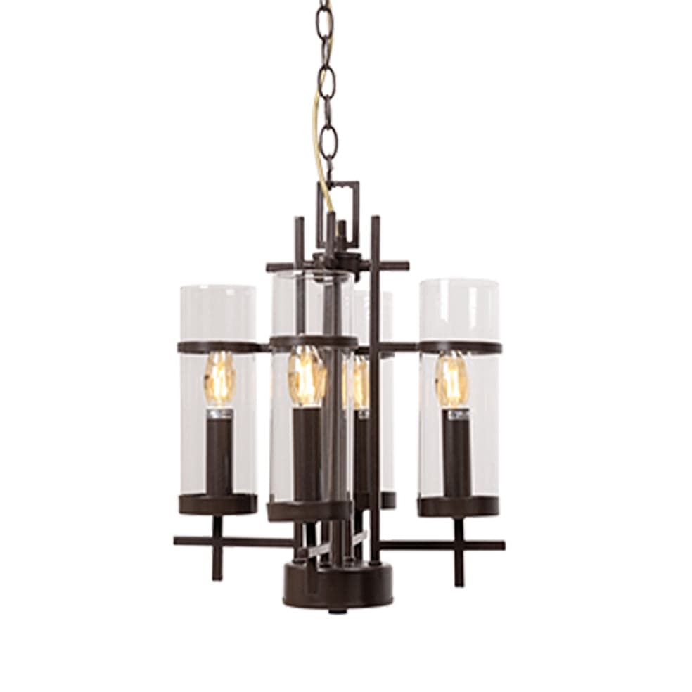 The Lighting Club Chandelier Alberto Metal and Glass Chandelier in Brown RCH70