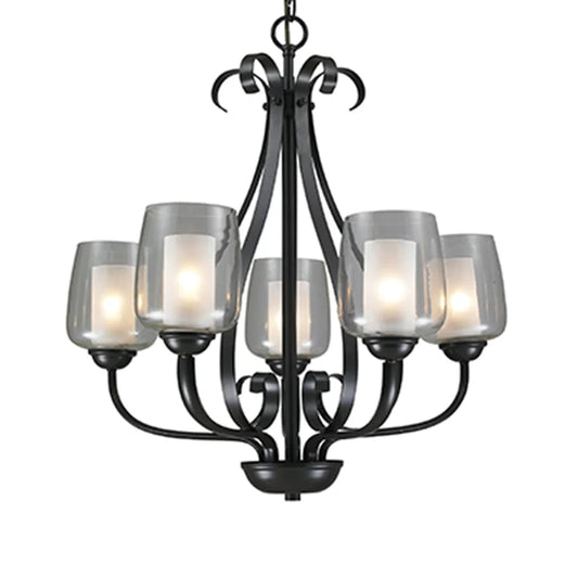 The Lighting Club Chandelier Estate 5-Light Chandelier - Black RCH92 6009513064077