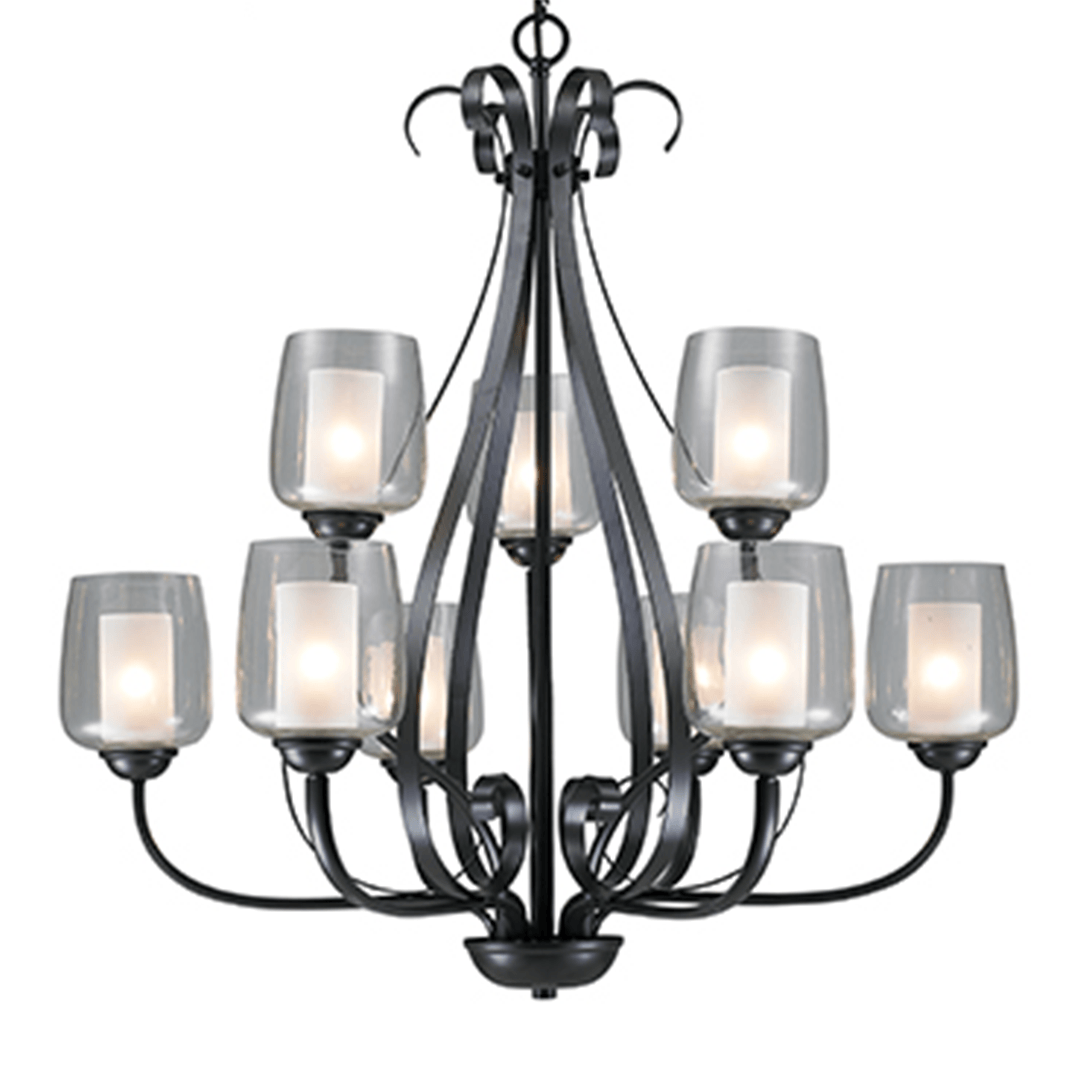 The Lighting Club Chandelier Estate 9-Light Chandelier - Black RCH93 6009513064084