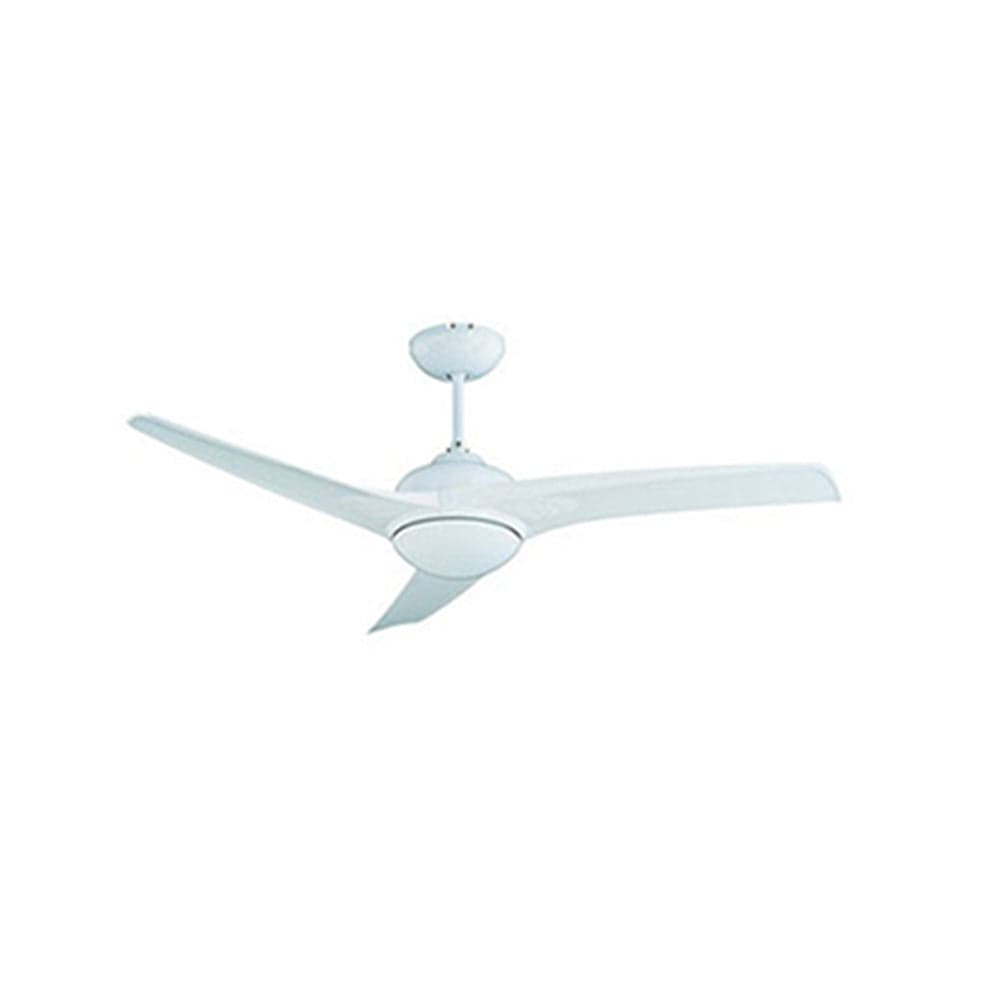 The Lighting Club Ceiling Fans White Mach One Ceiling Fan with Light & Remote Satin Titanium RF22W 6009506475675