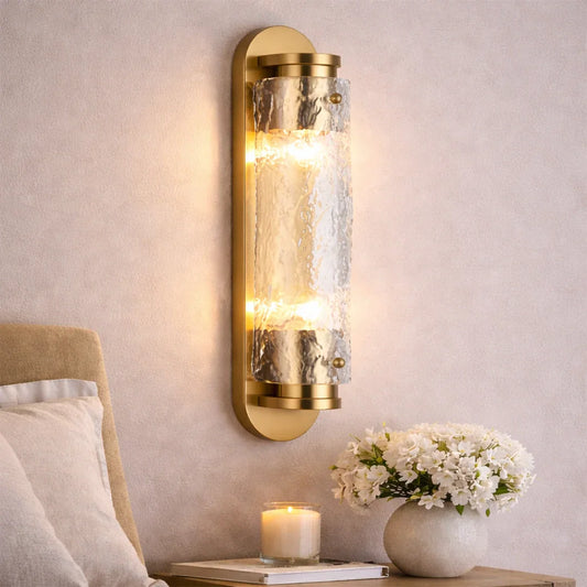 The Lighting Club Wall Light Everest Gold Wall Light – Clear Glass RG10596